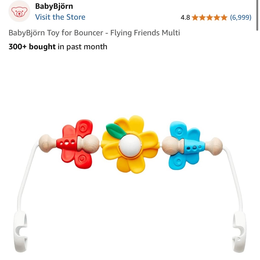 Vibrant Activity Toy Bar with Red, Yellow, and Blue Toys